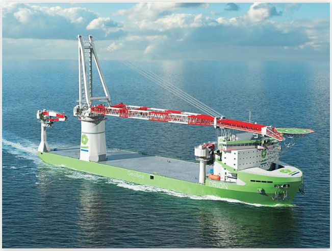 Multiple types of offshore wind power installation vessels use our deck dressing, floating floor and damping coatings