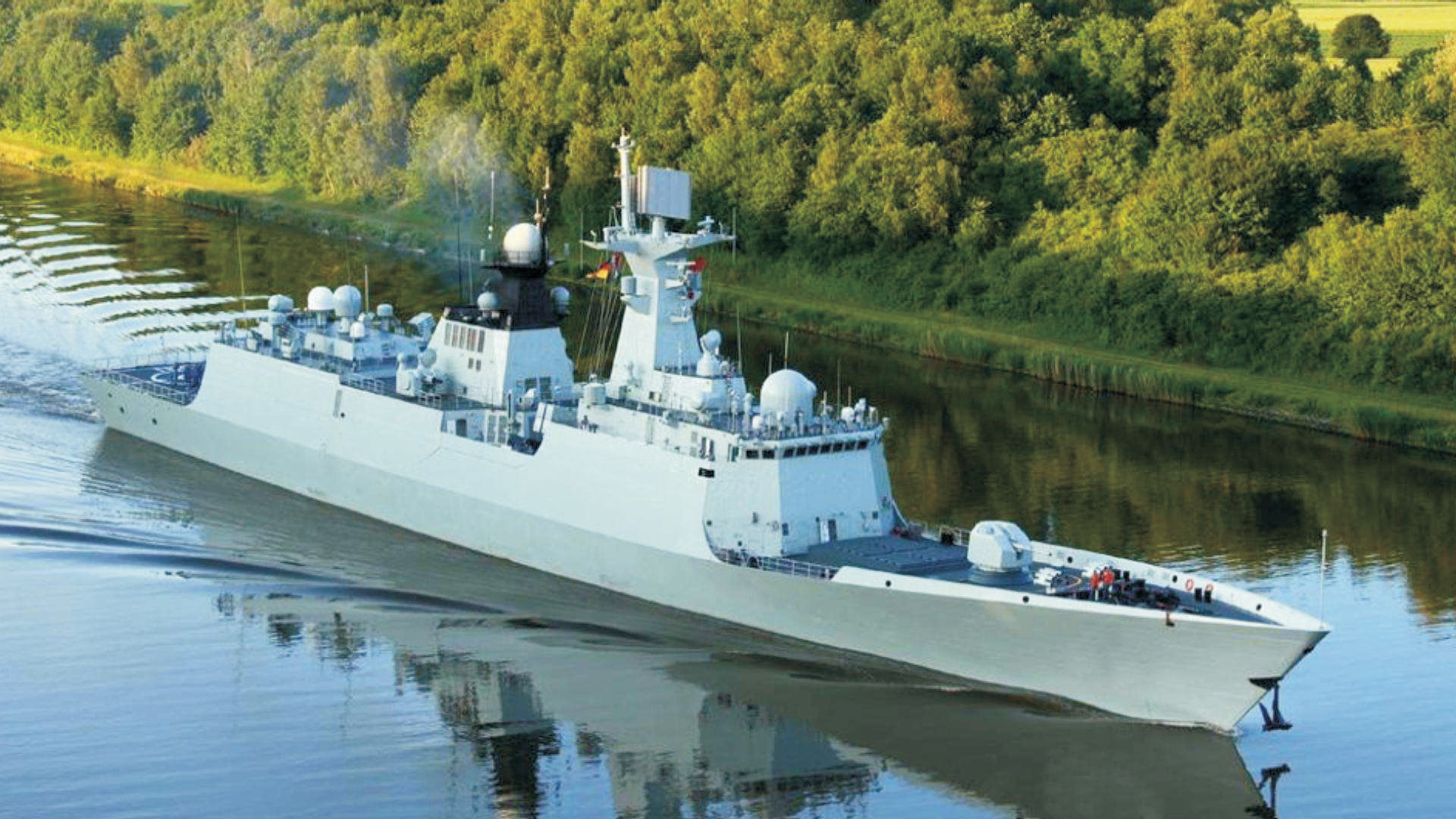 A light frigate uses our extra-lightweight deck dressing